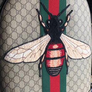 Gucci Backpack Web Animalier backpack with bee